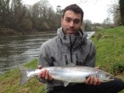 First Salmon of the season on the Munster Blackwater caught and released by Charles Quesda Charles Quesda with the First Salmon of 2014 from the Munster Blackwater