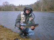 Rainbow Trout up to 14 lb. caught and released at the Cashel Trout Fishery