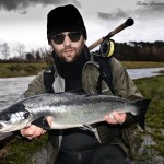 Michael Szabat with his fish from Scot's Corner on fly on Saturday