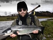 A couple of salmon a day on the Drowes as water levels drop a little more