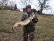 John Smith with his 15lb Pike caught on Saturday