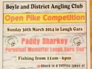 Paddy Sharkey Memorial Cup on Sunday March 30th