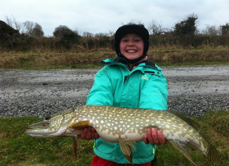 Chris Barry - 10 year old Christina's Royal Canal Pike, 25.2.14 A beautiful smile from Christina Barry