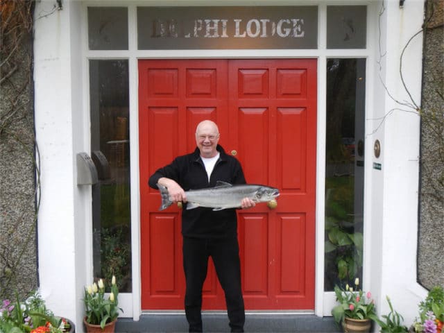 Jan Ronnlund with 11lb 15.5oz salmon