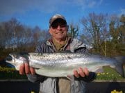 8, 9 and 10lb bars of silver for Drowes anglers Ian Morris with his 8lbs fish from the Sand Hole this afternoon.