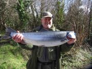 A 12.5lb fish from the Wash Stones for Kevin Kevin Osbourne with his fish on Sunday