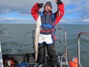 Spurdogs and conger on fresh herring baits off Rathlin Island Conger