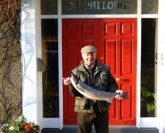 Joe Hosey, who travelled from Abbeyleix,had an 11lb 5oz salmon on a Collie Dog from Fin