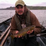 Lough Swilly – Don McCloskey with a lovely March Brownie on Lough Fern