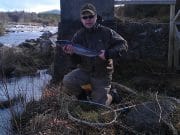First salmon of the season from the Lackagh Ryan Neeson with the first Salmon of the season