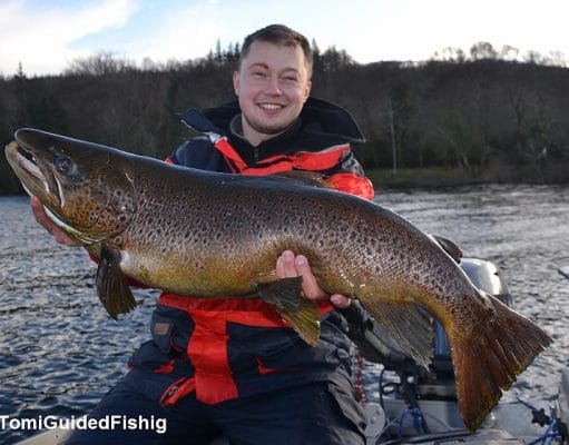 A slow start to the flyfishing on Corrib, but ferox to 93cm taken on lures ferox trout