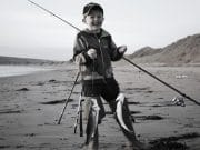 Take your kid fishing….. Aaron McGowan enjoying the fun