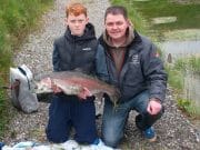 15lb rainbow rattles the scales at Nurney Lakes rainbow trout