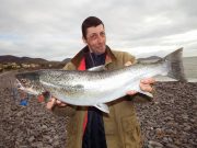 9lb Sea trout for Eric on Lough Currane is our 'Catch of the Week' Eric Jouen - with the French Connection