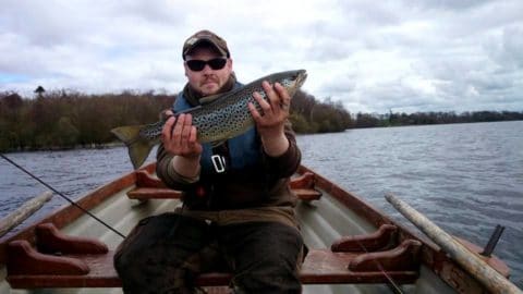 Sheelin - Phily Berns with a beautiful trout caught on Friday April 4th