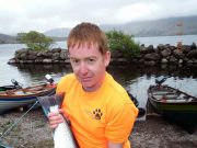 8 lb. 8 oz specimen sea trout is the highlight of the week on Lough Currane