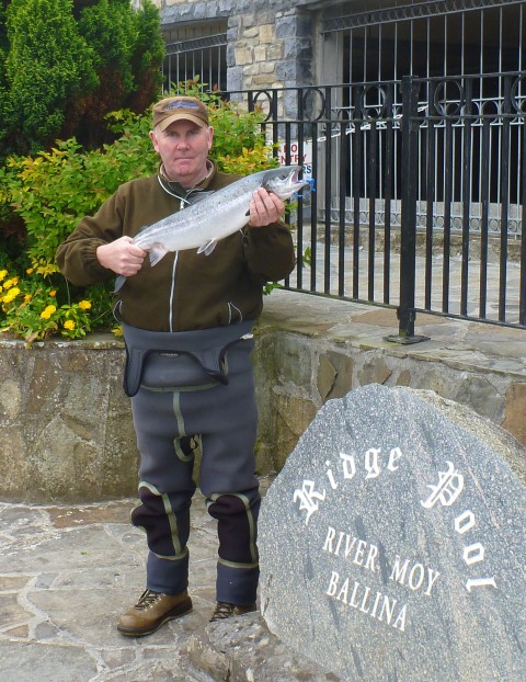 John Howley with the first Ridge Pool salmon of the season