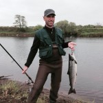 Markus Muller – Lionel Mondelin France with 8 lbs. salmon from Cloongee