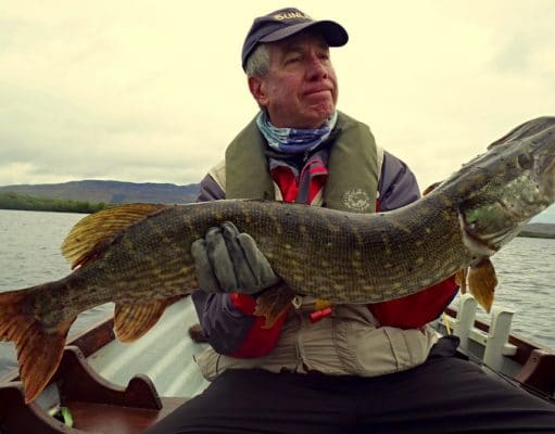 25 pike for two lure anglers in North Mayo Steve Bates with one of many lure caught Mayo pike