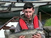 Anglers warm up for the Rex Beaumont cup on Sunday May 25th Karl Martin from Rochfortbridge with Ennell trout last week