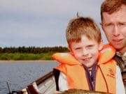 First trout for 7 year old Daniel in sunny Westmeath Thats My Boy.Danial McMullan lands his first ever trout.
