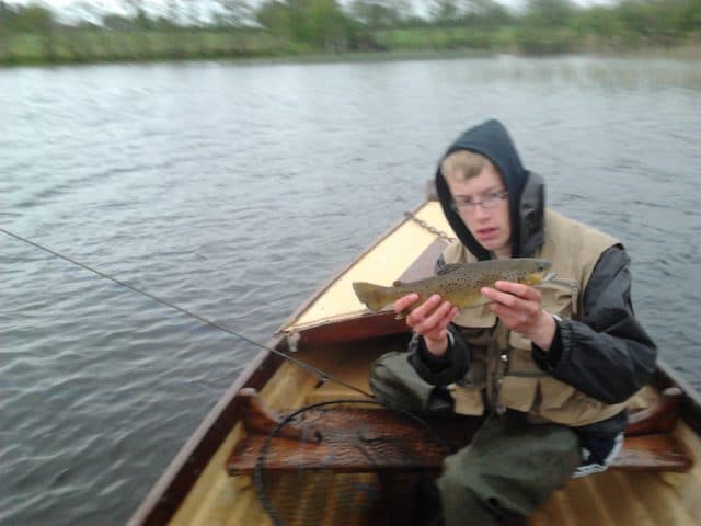 Young Angler Tommy McGee with 1-1/2 fish from O