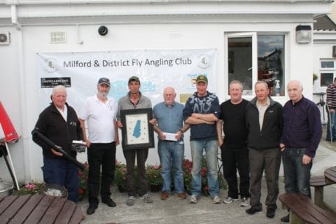 Lough Fern Classic Prizewinners along with Club President, Hugo Duggan