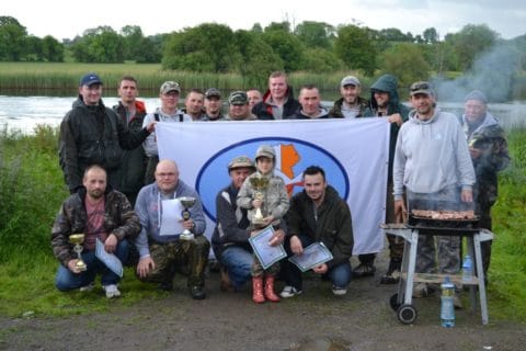 Members of the Fishmaniak Fishing Club at Their Competition Last Weekend