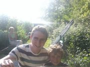 Young Chris catches a cracking fish at Oaklands
