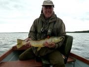 From bright sunshine to downpours on Sheelin's superb lake
