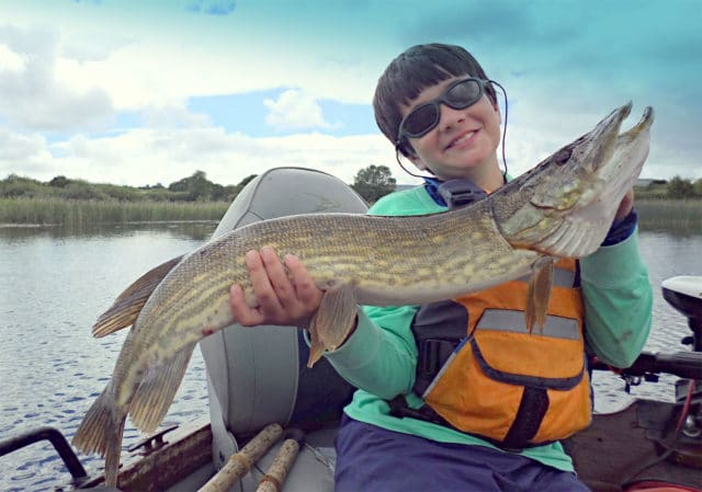 Markus Muller - A proud Amand Patil, US, with his first ever pike A proud Amand Patil, US, with his first ever pike