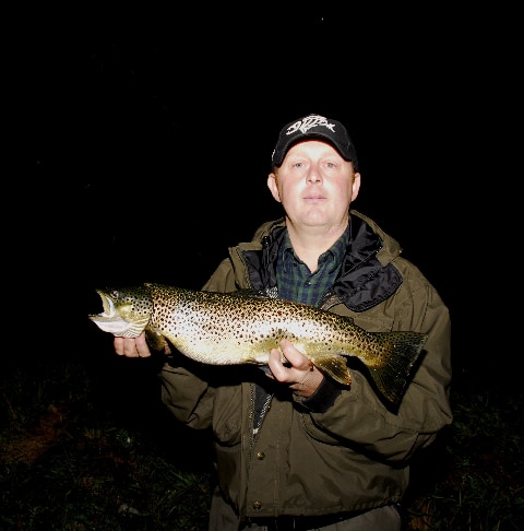 Andy Boyle with a great 7 lb. brown trout from Lough Owel