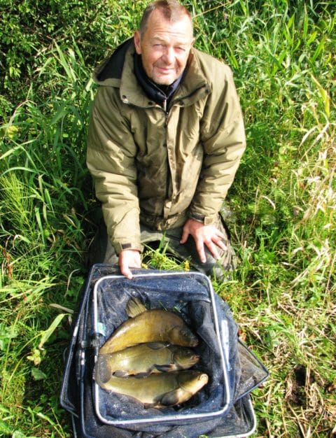 Nigel still on the Tench at his second venue.