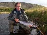 7lb fresh grilse for Dutch journalist Rudy on the Owenmore