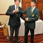 Top Irish rod Peter O’Brien recieves his silver medal from his captain Ciaran Reilly_edited-1
