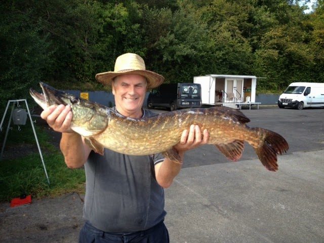 Michael Burke holds the winning fish