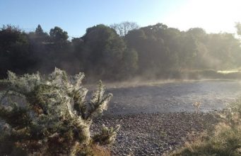 Crisp Autumnal Morning on the Laune. 21st September. There is water in the Laune but not a lot.