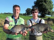 Excellent Bream and some pike as well for Belgium anglers at Melview Alain and Nick with two fine Bream from a catch of just over 150lb