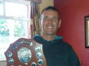 Dave Slater wins the trophy at Sheemore AC Angling Festival Winner Dave Slater