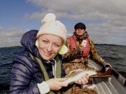 Visiting anglers enjoy the fishing on Owel Owel trout