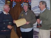 Bobbies, Bobs and Fabs did the trick for Julie Gerry at the the Knockaderry Competition Prize Giving at Knockaderry Competition, Tom Connolly (Chairman), Julie Gerry (Winner) and David Tantrum (PRO Wfd Fly Fishing)