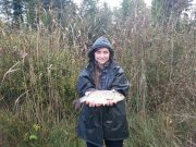 Specimen Rudd for Jennifer as she fishes in the Roscommon rain