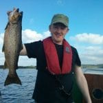 Alan O’Keeffe with Derravaragh trout