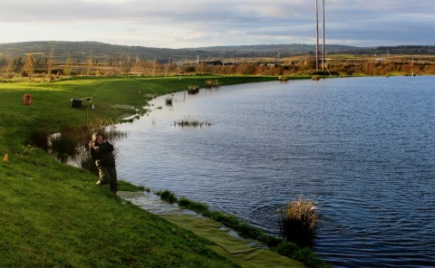 Rod Testing Trout at Courtlough last Week