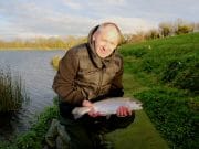 First Time Fly Fishing Success for Noel at Courtlough Trout Fishery