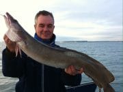 'Catch of the Week' 15 lb December Ling for the Tigger David Edwards with the 'Catch of the Week' winner - a super December Ling