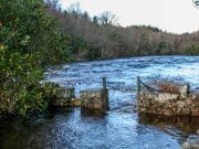 Lots of rain on the Drowes as opening day looms The river flowing through the stile at the Otter Pool on Christmas Eve