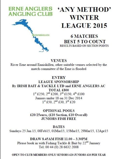 Erne Anglers Winter League 2015