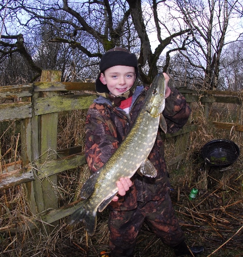 A young man with a good pike