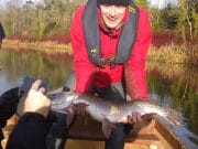 Filip Van de Vliet with a nice pike from the Rye Lake